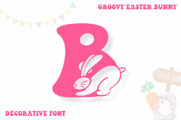 Adorable Groovy Easter Bunny Font for Spring Creations