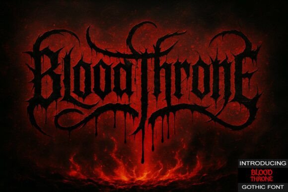 Blood Throne Font: Unleash Gothic Chaos in Your Campaign Design