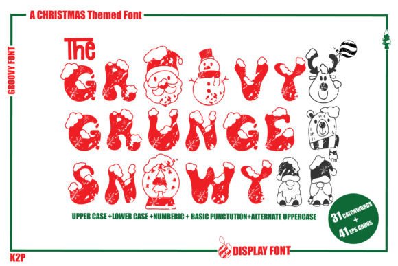 Bringing Holiday Cheer with the Groovy Grunge Snowy Font