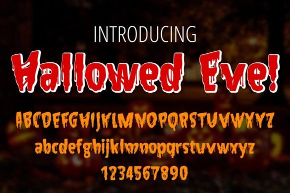 Hallowed Eve Font: A Spooky Typeface for Crafters and Creators