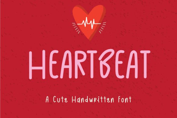 Heart Beat Font: A Handwritten Typeface for Heartfelt Editorial Design