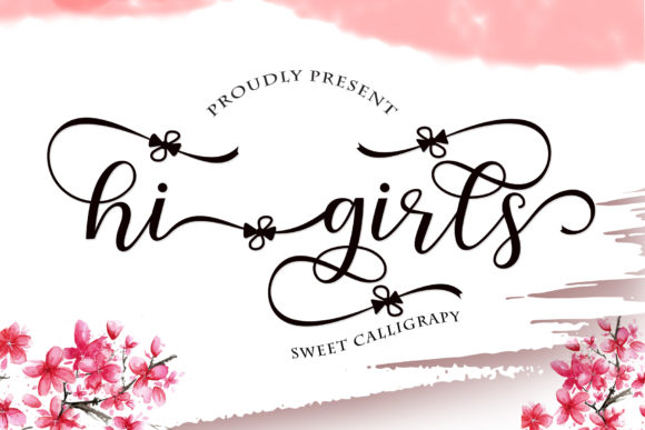 Hi Girls Font: A Handwritten Typeface for Beautiful, Commercial Projects