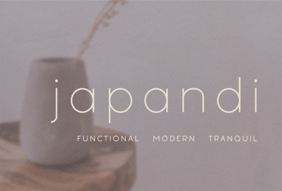 Japandi Typeface for Modern Web Design Projects