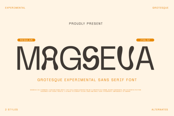 Magseva: A Fresh Typeface for Modern Branding