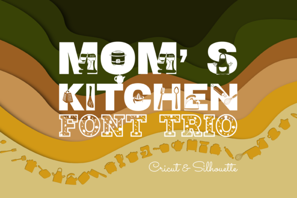 Mom’s Kitchen Font Trio for Web Design