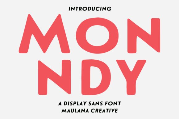 Monndy Stamp Display Font Elevates Editorial Design