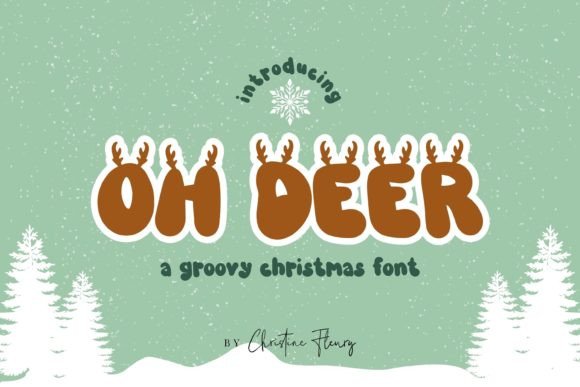 Oh Deer Font: A Festive Typeface for Editorial Design