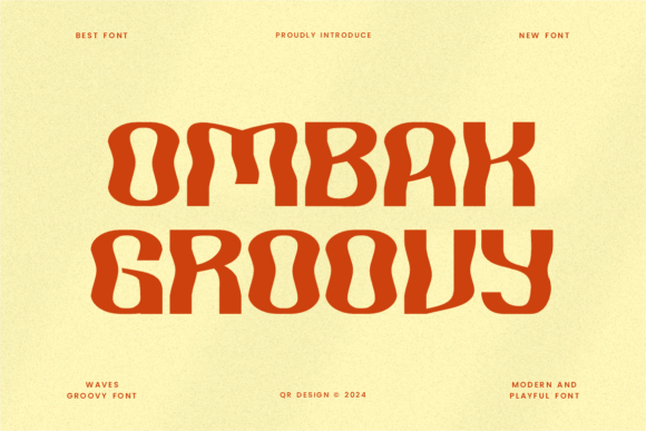 Ombak Groovy: A Decorative Font That Elevates Brand Visuals