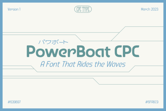 PowerBoat CPC Font: A Dynamic Typeface for Digital Design