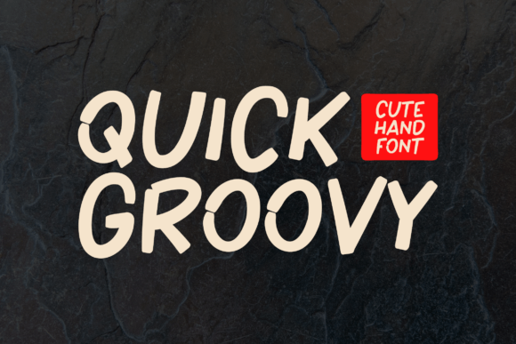 Quick Groovy Font: A Handwritten Typeface for Digital Designers