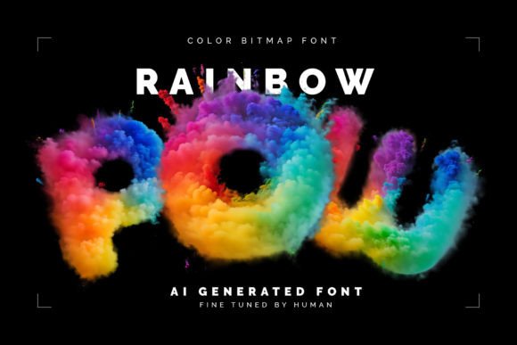 Rainbow Pow Font: A Colorful Typeface for Creative Makers
