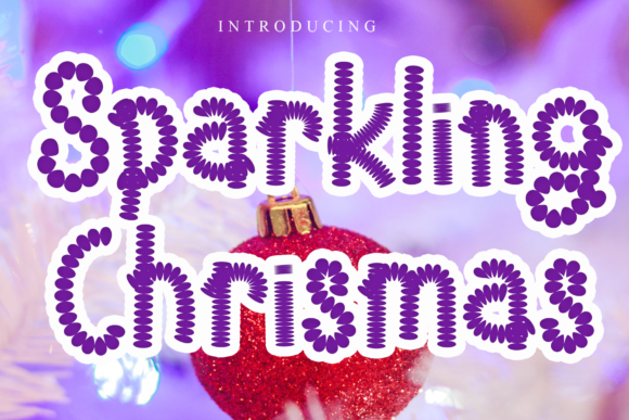 Sparkling Chrismas Typeface for a Festive Editorial Design