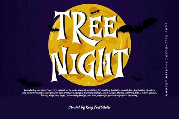 Tree Night Font: A Playful Typeface for Professional Branding