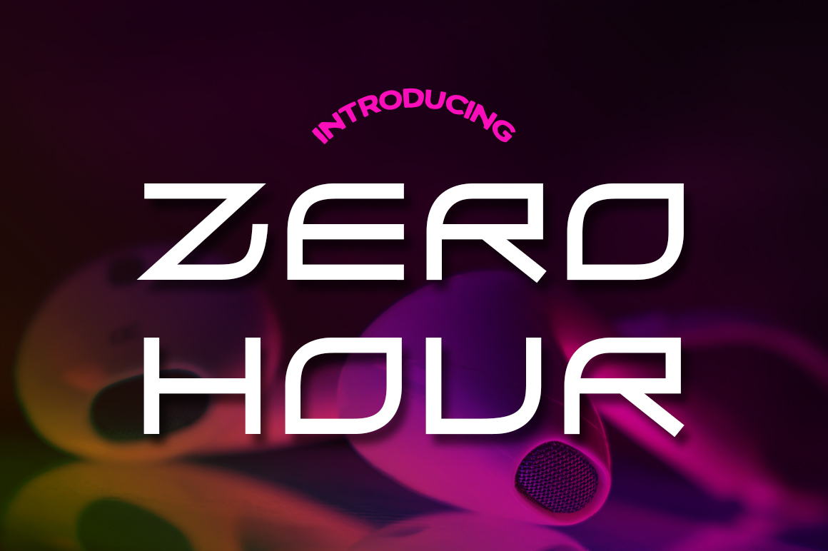 Zero Hour Font: A Digital Typeface for Editorial Design